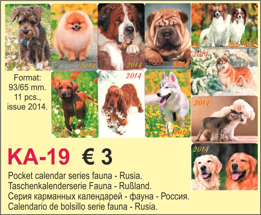 Calendars Fauna Russia